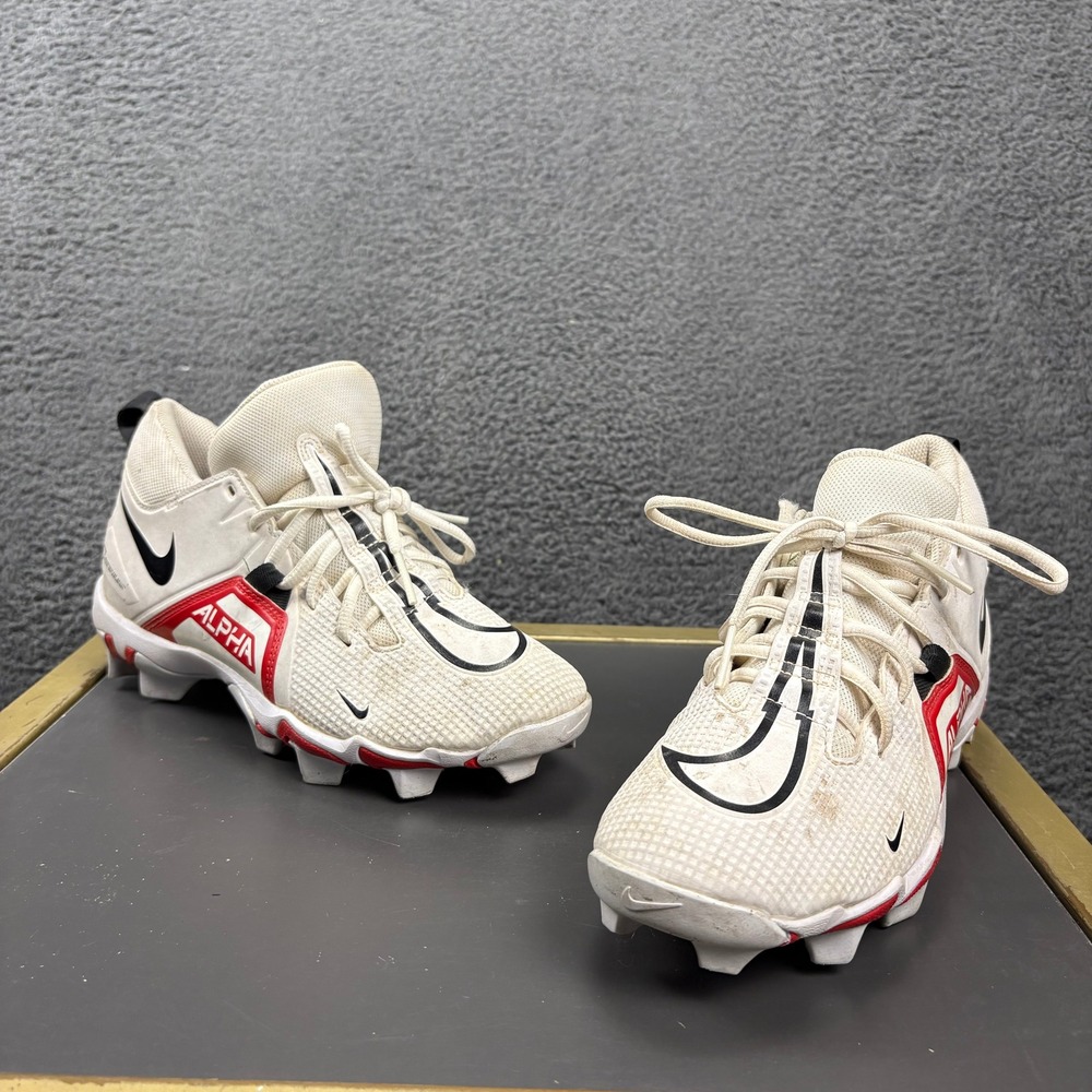 Nike White Black Red Alpha Men’s Cleats